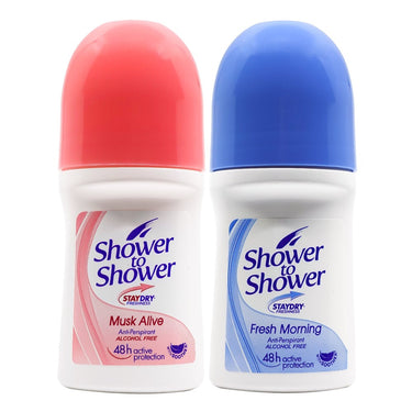 SHOWER TO SHOWER Women Roll On Deodorant (50ml/1.69oz)
Sareya Beauty Supply, Calgary Alberta Canada